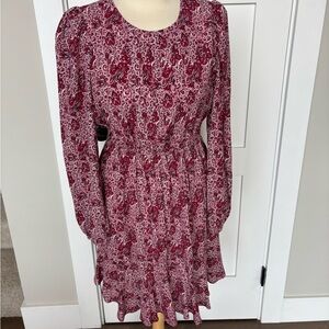 Boden, pleated peplum mini dress, 8